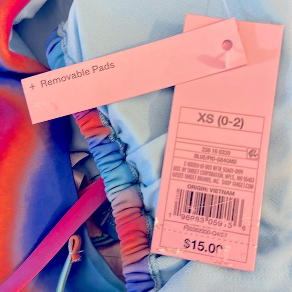 Wild fable Blue Marble Tunnel Front Bralette Bikini Top Avail. XXS, XS &… - Picture 8 of 10